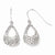 14k White Gold Shepherd Hook Earrings