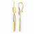 14k Yellow Gold Polished Shepherd Hook Dangle Earrings