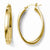 14k Yellow Gold Polished Double Oval Hoop Earrings