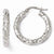 14k Yellow Gold ForeverLite White Gold Polished & Textured Earrings