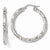 14k Yellow Gold ForeverLite White Gold Polished & Textured Earrings