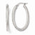 14k Yellow Gold ForeverLite White Gold Polished & Textured Earrings