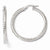 14k Yellow Gold ForeverLite White Gold Polished & Textured Earrings