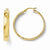 14k Yellow Gold Polished Hoop Earrings
