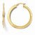 14k Yellow Gold Polished Hoop Earrings