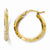 14k Yellow Gold Polished Hoop Earrings
