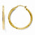 14k Yellow Gold Polished Hoop Earrings