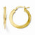 14k Yellow Gold Polished Hoop Earrings