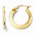 14k Yellow Gold Polished Hoop Earrings