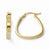 14k Yellow Gold Polished Hoop Earrings