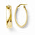 14k Yellow Gold Polished Hoop Earrings