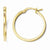 14k Yellow Gold Polished Hoop Earrings