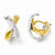 14k Two-tone Polished Hinged Hoop Earrings