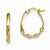 14k Yellow Gold Polished Fancy Hinged Hoop Earrings