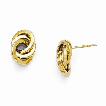 14k Yellow Gold Polished Post Earrings