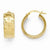 14k Yellow Gold Polished Hoop Earrings