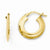 14k Yellow Gold Polished Hoop Earrings