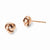 14k Rose Gold Polished Post Earrings