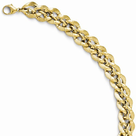 14K Yellow Gold Fancy Link Bracelet