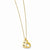 14K Yellow Gold Fancy Heart Necklace