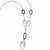 14K White Gold Black Rhodium Necklace
