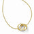 14K Yellow Gold & Rhodium White Rhodium Necklace
