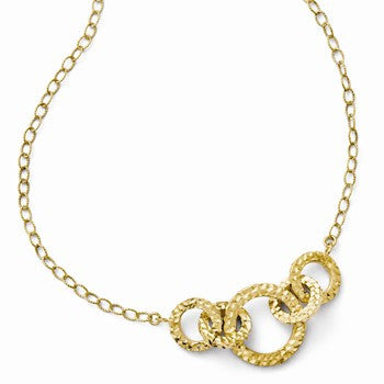 14K Yellow Gold Fancy Diamond-Cut Necklace