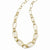 14K Yellow Gold Polished & Diamond-Cut Link Necklace