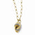 14K Two-Tone Polished & Textured Link Necklace