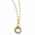 14K Yellow Gold Polished and Diamond-Cut Link Necklace