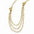 14K Yellow Gold Polished and Textured Fancy Link Necklace