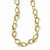 14K Yellow Gold Polished and Textured Fancy Link Necklace
