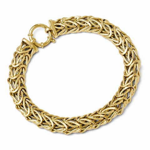 14K Yellow Gold Polished Fancy Link Bracelet