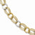 14K White and Yellow Gold Polished and Textured Fancy Link Bracelet