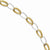 14K White and Yellow Gold Polished and Textured Fancy Link Bracelet