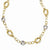 14K Two-Tone Polished and Textured Necklace