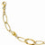 14K Yellow Gold Polished and Textured Fancy Link Bracelet