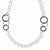 Black Rhodium Polished & Textured Necklace