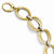 14K White and Yellow Gold Polished Circle Link Bracelet