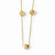 14K Yellow Gold Diamond-Cut Beaded Necklace