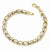 14K White and Yellow Gold Polished Fancy Link Bracelet