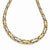 14K Two-Tone Polished and Brushed Link Necklace