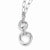 14K White Gold Polished & Textured Fancy Link Necklace