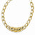 14K Yellow Gold Polished & Textured Fancy Link Necklace