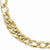 14K Yellow Gold Polished & Textured Fancy Link Bracelet