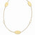 14K Yellow Gold Polished, Brushed and Textured Necklace