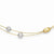 14K Two-Tone Polished and Brushed Necklace