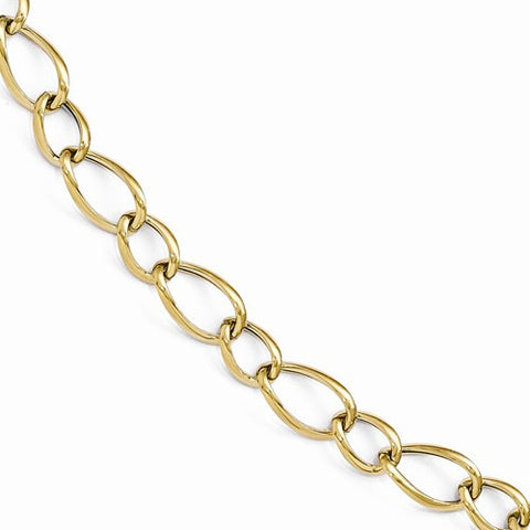 14K Yellow Gold Polished Link Bracelet