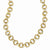 14K Yellow Gold Polished and Textured Fancy Link Necklace