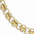 14K Yellow Gold Polished and Textured Fancy Link Bracelet